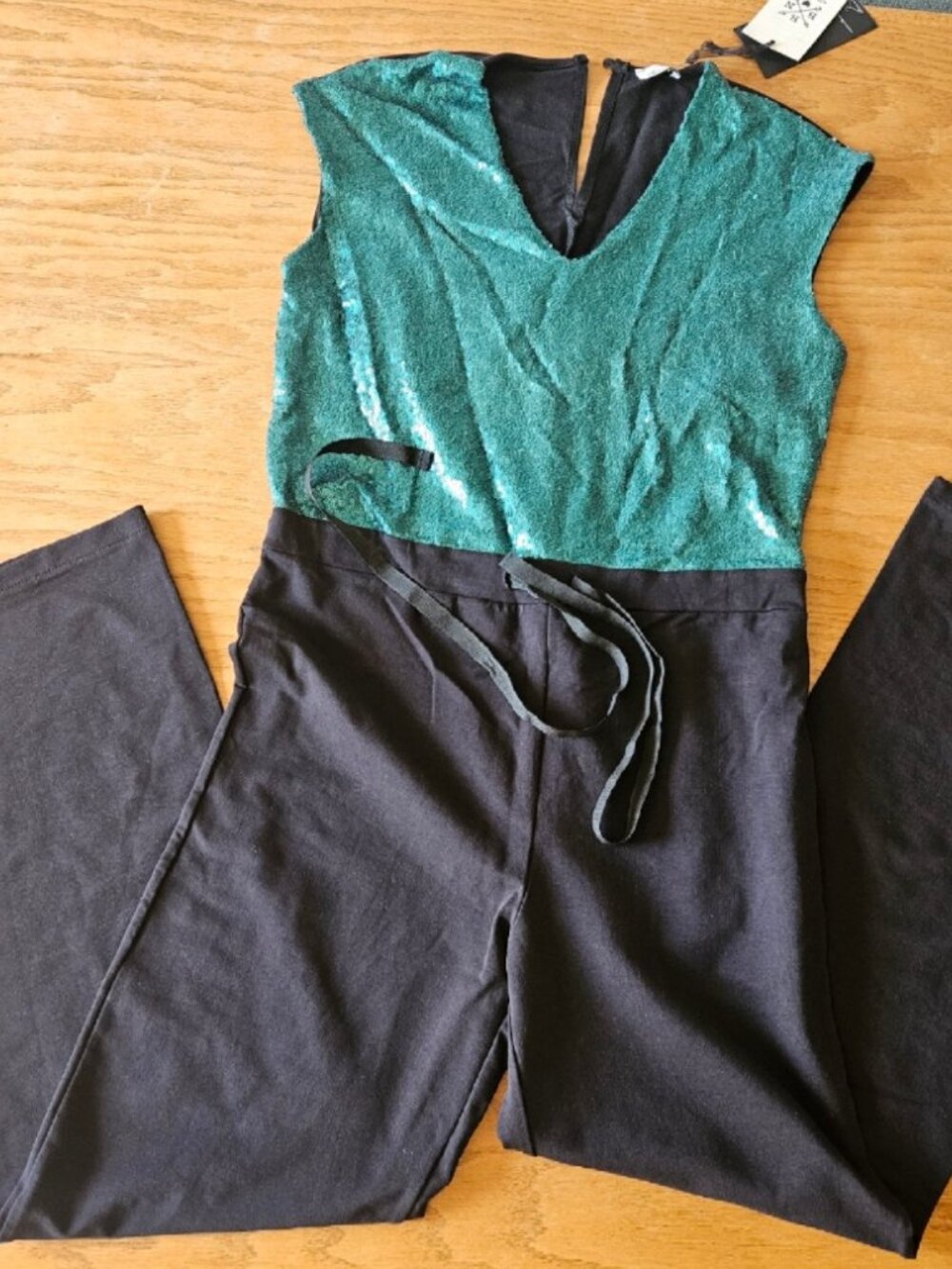 NWT BERNA sequin top jumpsuit. Medium